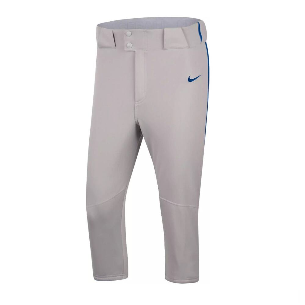 NWT Nike Vapor Select High Piped Baseball Grey Pants Mens Size S (BQ6437-054)